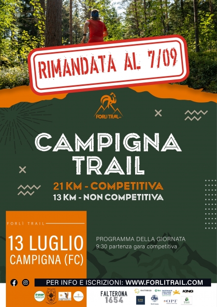 CAMPIGNA TRAIL RIMANDATO AL 7 SETTEMBRE - FORLI' TRAIL a.s.d.